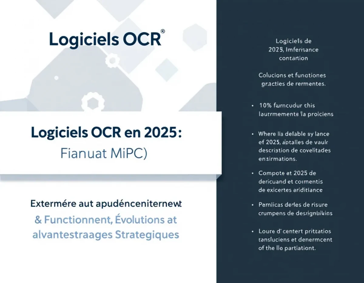 Logiciels OCR en 2025 : Fonctionnement, Évolutions et Avantages Stratégiques