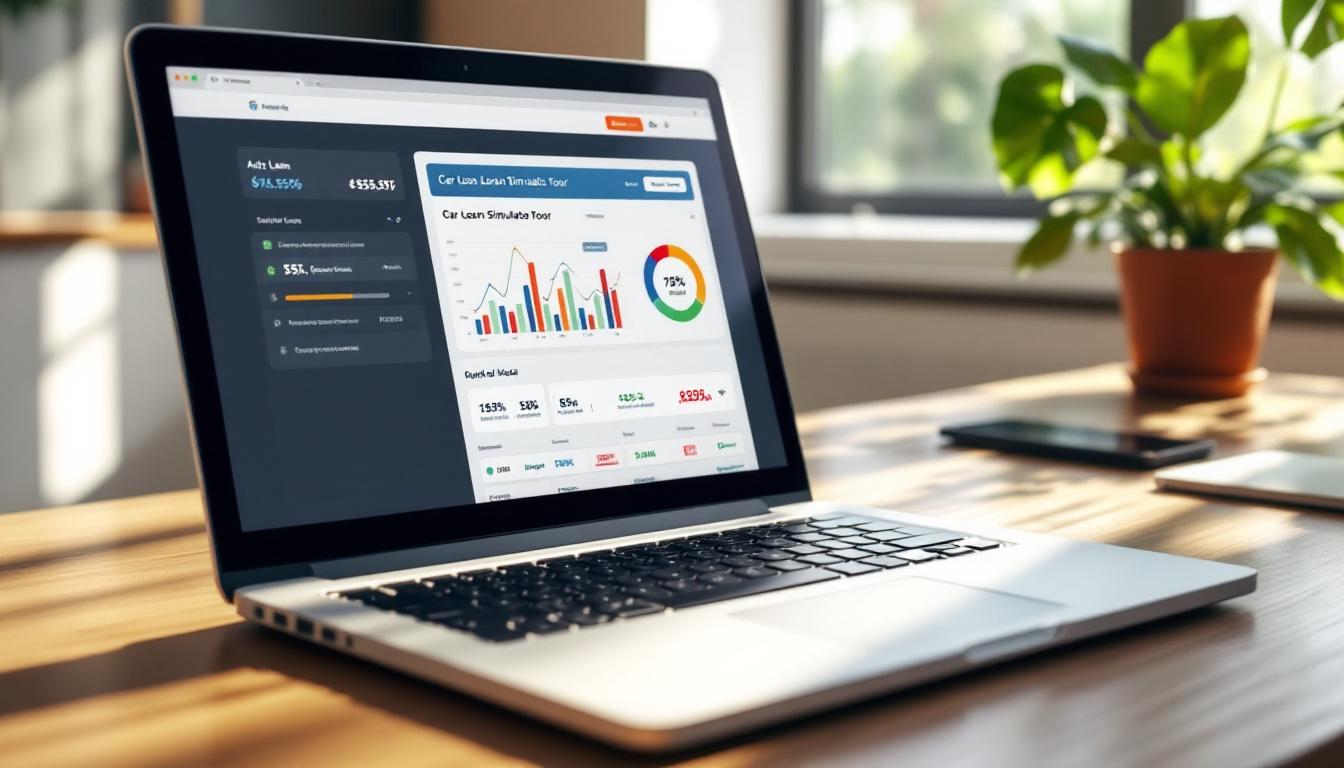 Simulation prêt auto en ligne : comparatif des meilleurs outils